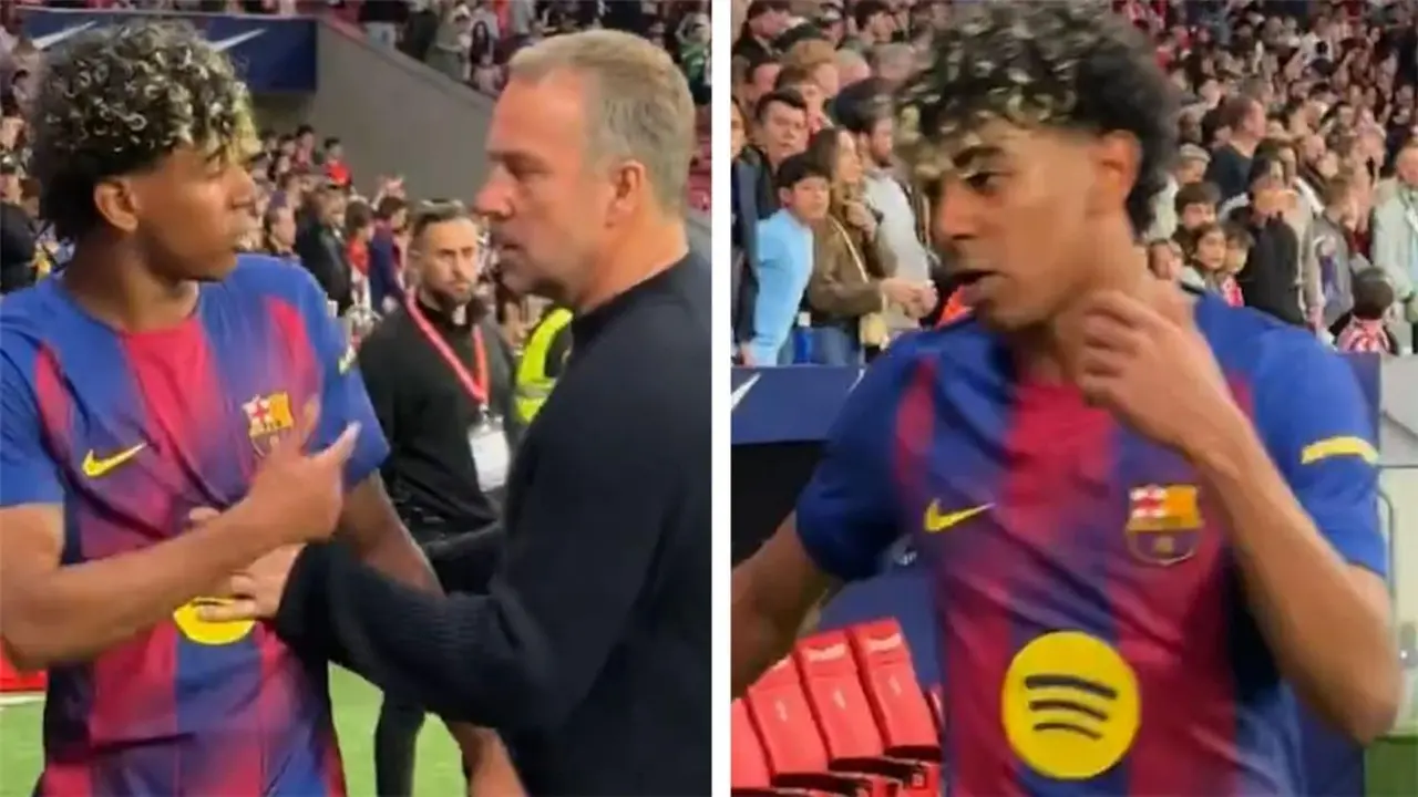 موندو توضح سبب غضب لامين يامال في مباراة برشلونة وأتلتيكو مدريد